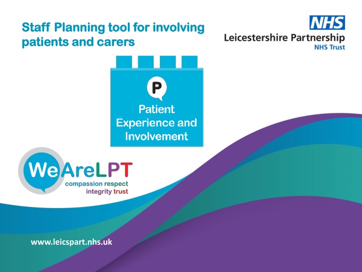 Staff Planning Tool for Involving Patients and Carers