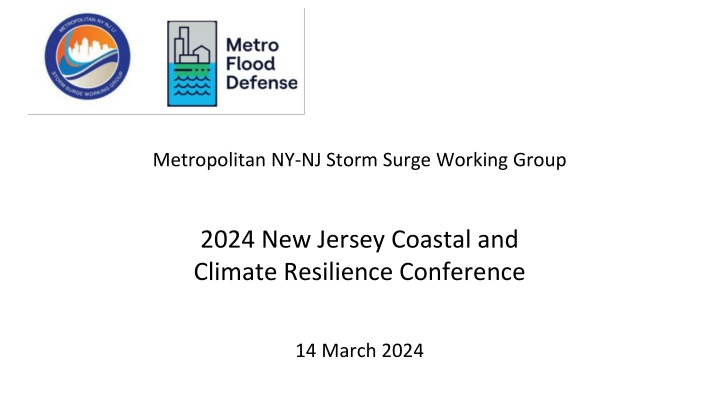 Metropolitan NY-NJ Storm Surge Working Group: Resilience Conference 2024