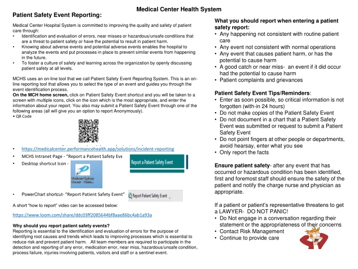 Medical Center Health System.