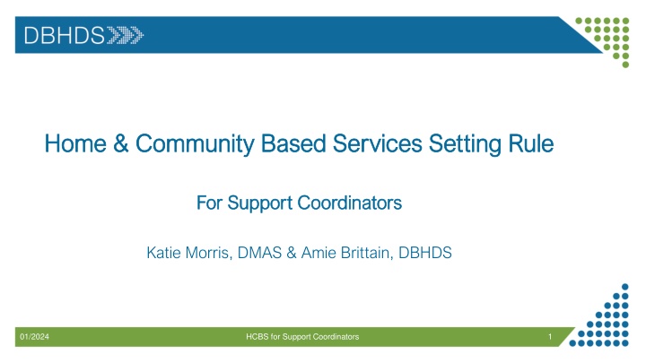 Virginia's HCBS Training for Support Coordinators