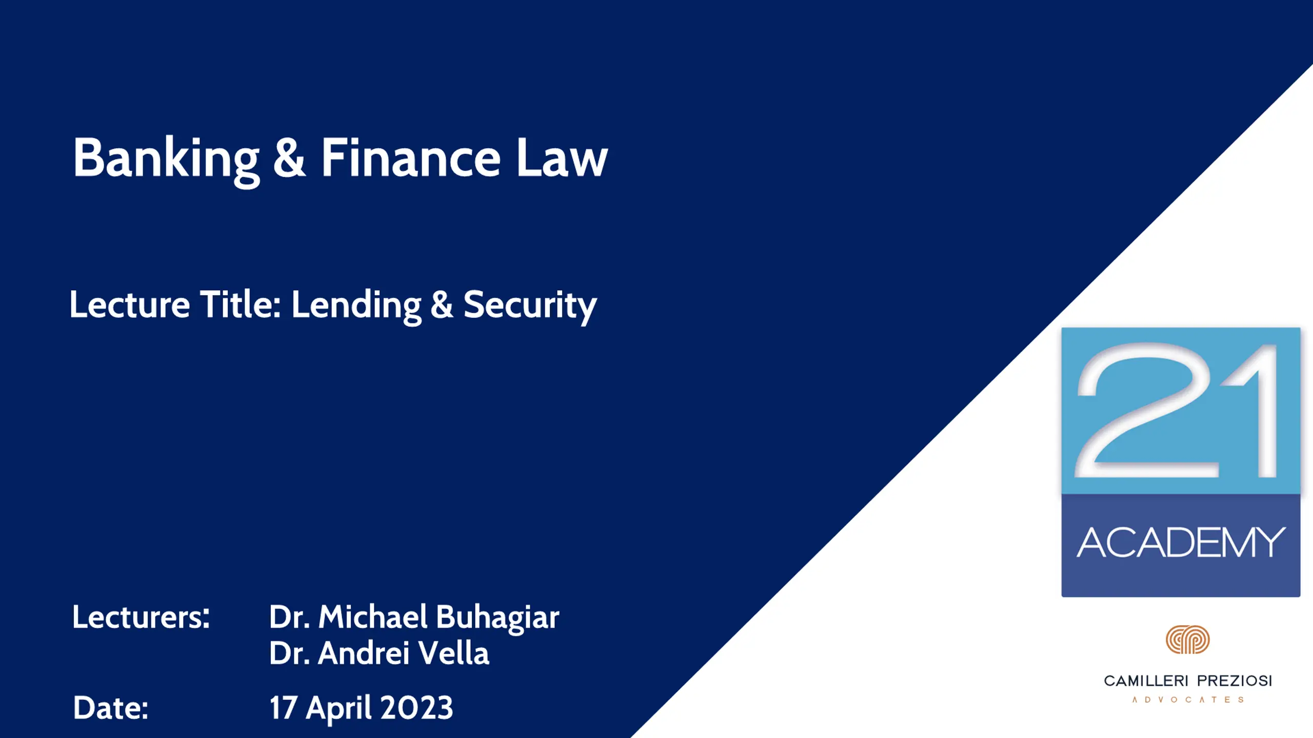 Banking & Finance Law