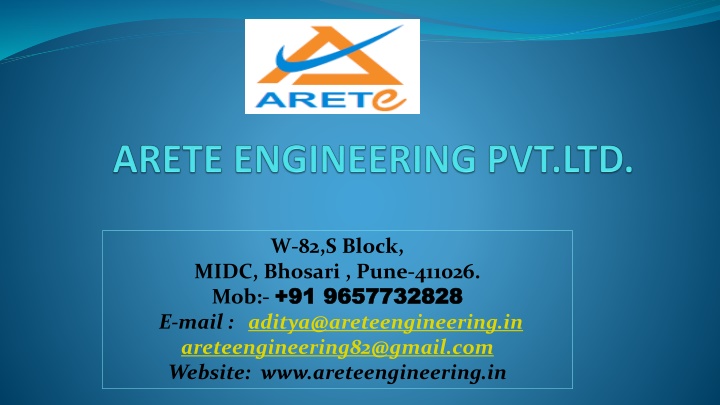 Arete Engineering - Precision Machining Services in Pune