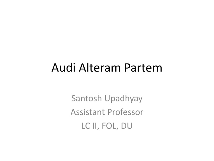 audi alteram partem n.