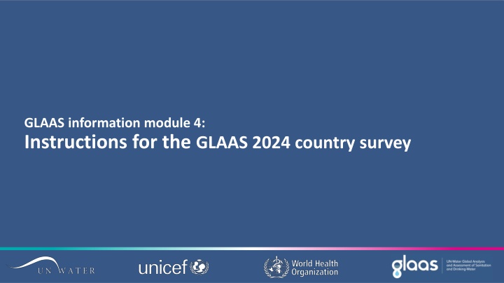 Guidelines for GLAAS 2024 Country Survey
