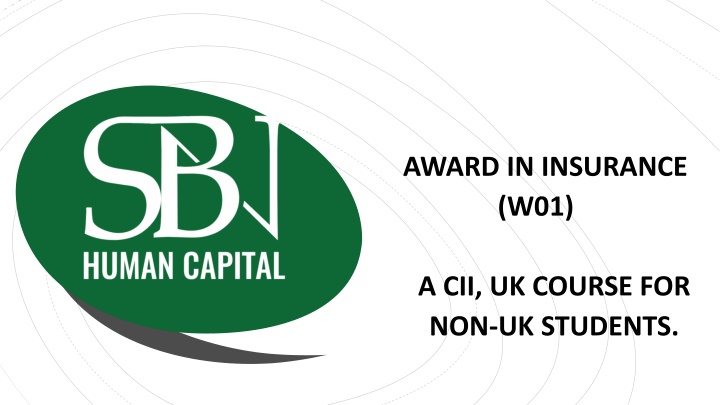 CII Award in Insurance (W01) Course Overview