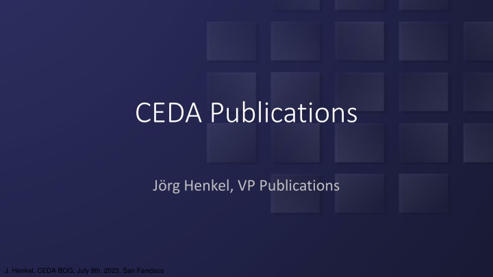 Insights from CEDA Publications: Submission Trends and Processing Times (66 characters)