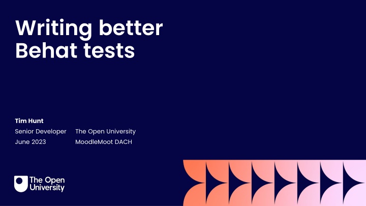 Writing Better Behat Tests for Moodle: A Senior Developer's Insights