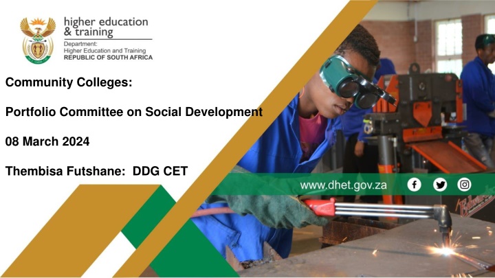 Community Colleges:  Portfolio Committee on Social Development
