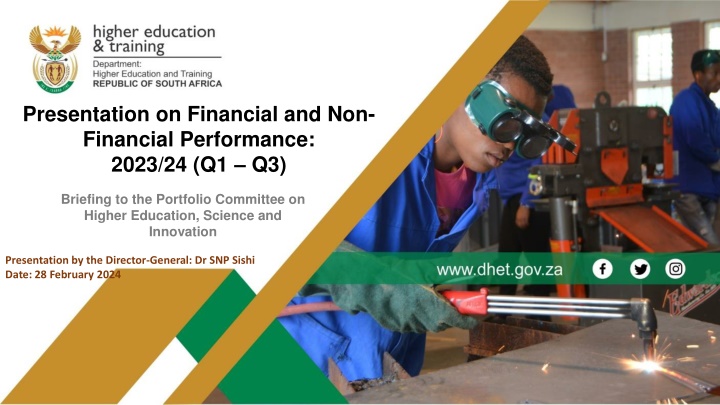 Presentation on Financial and Non-Financial Performance: 2023/24 (Q1  –  Q3).