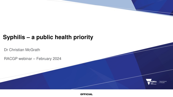 Addressing Syphilis Resurgence: A Public Health Imperative