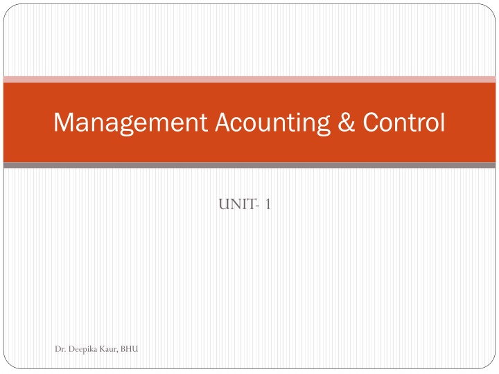 management acounting control n.