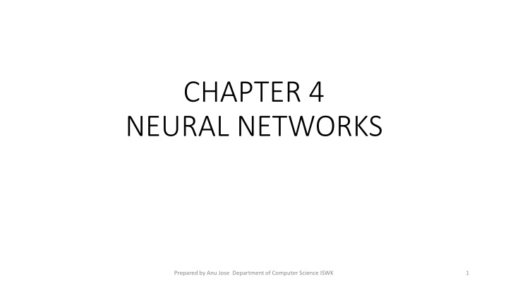 Neural Networks: Models and Approaches in AI