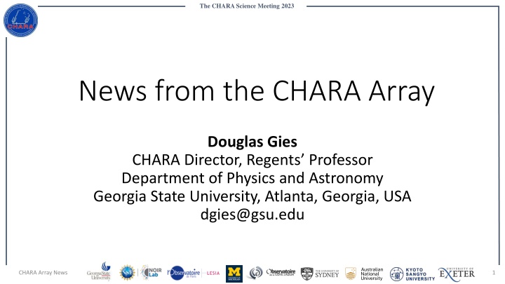 Highlights of CHARA Science Meeting 2023 in Atlanta