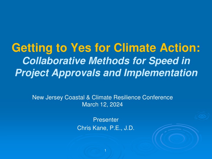 Collaborative Approaches for Climate Action in New Jersey Coastal Resilience