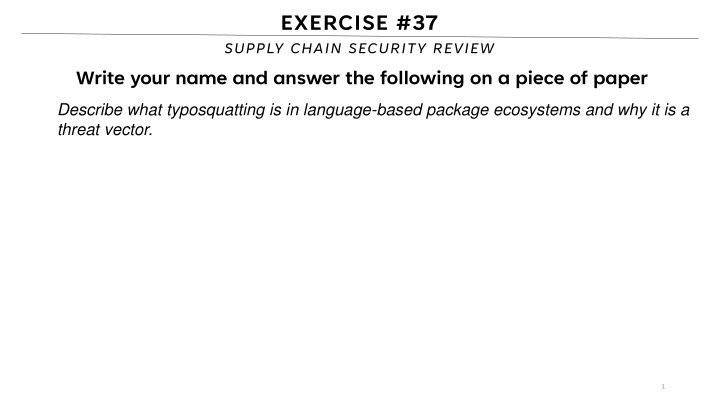 Typosquatting in Language-Based Package Ecosystems