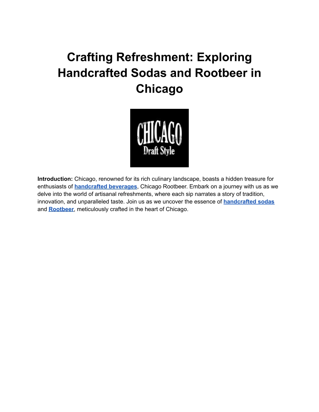 crafting refreshment exploring handcrafted sodas l.w