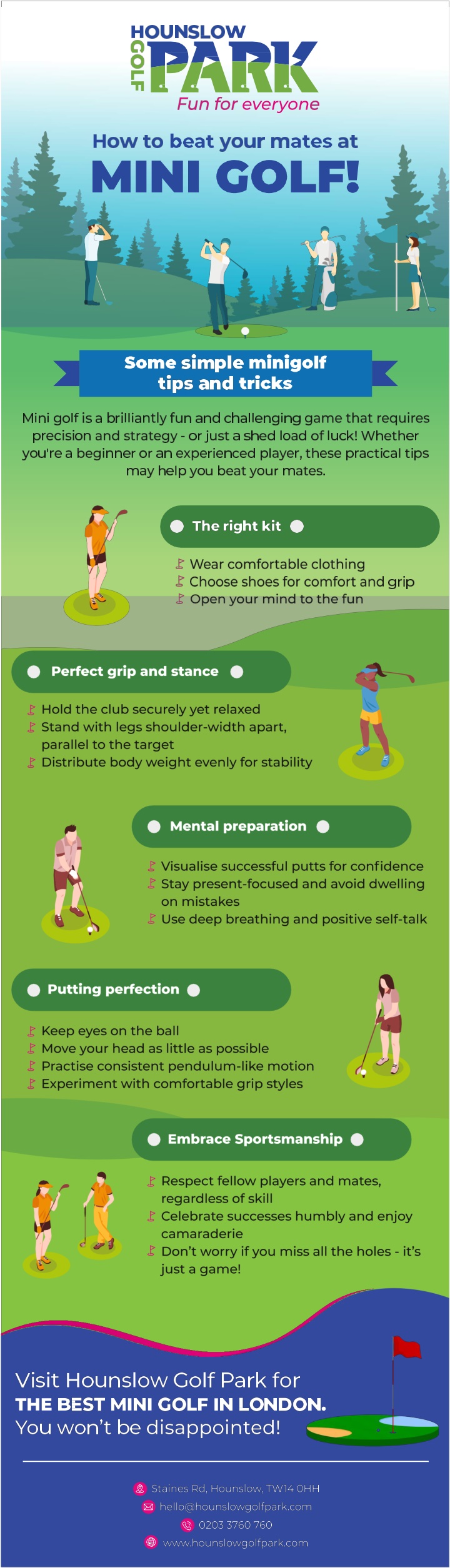 How to beat your mates at mini golf !