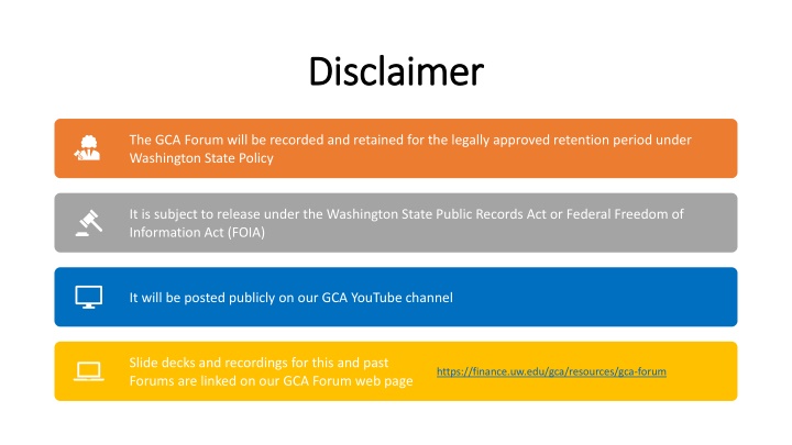 Summer 2023 GCA Forum Updates and Award Structures Presentation