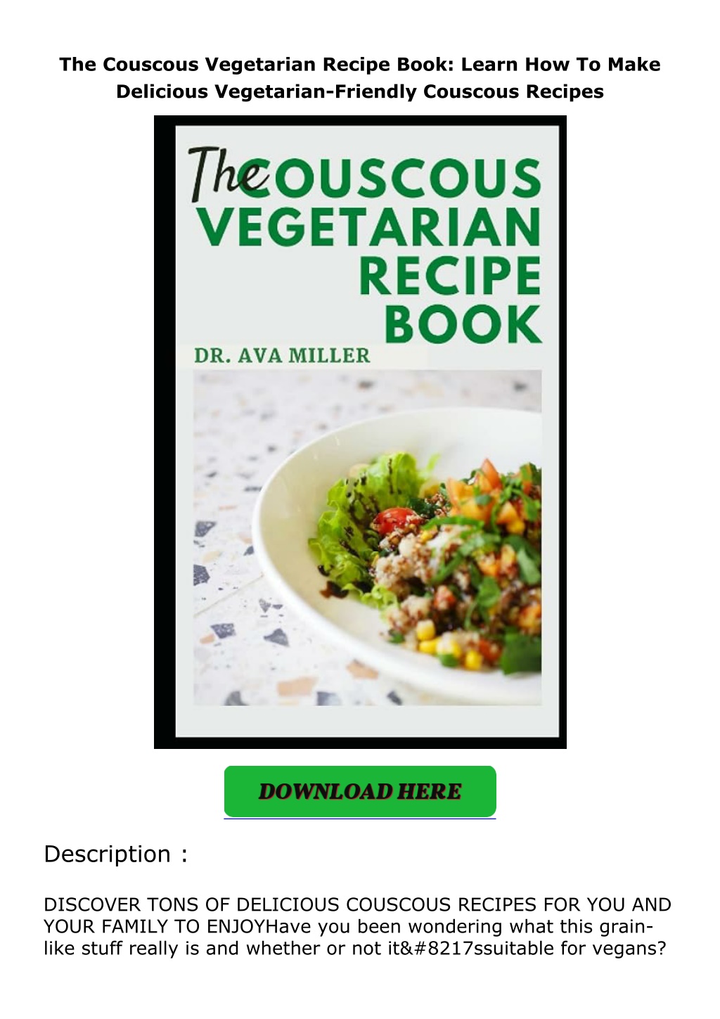 the couscous vegetarian recipe book learn l.w