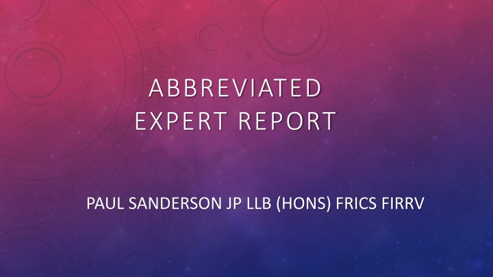 Expert Report on Valuation of Land for Logipol SA