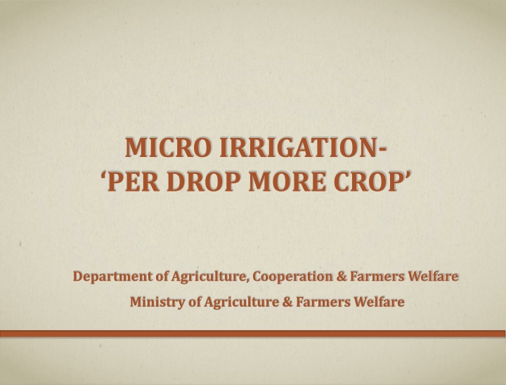 Micro Irrigation for Increased Crop Yield and Water Efficiency: Insights and Best Practices