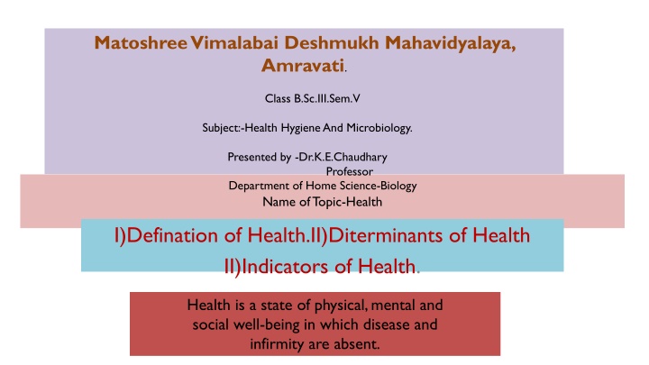 Determinants of Health: Understanding Factors Influencing Well-being