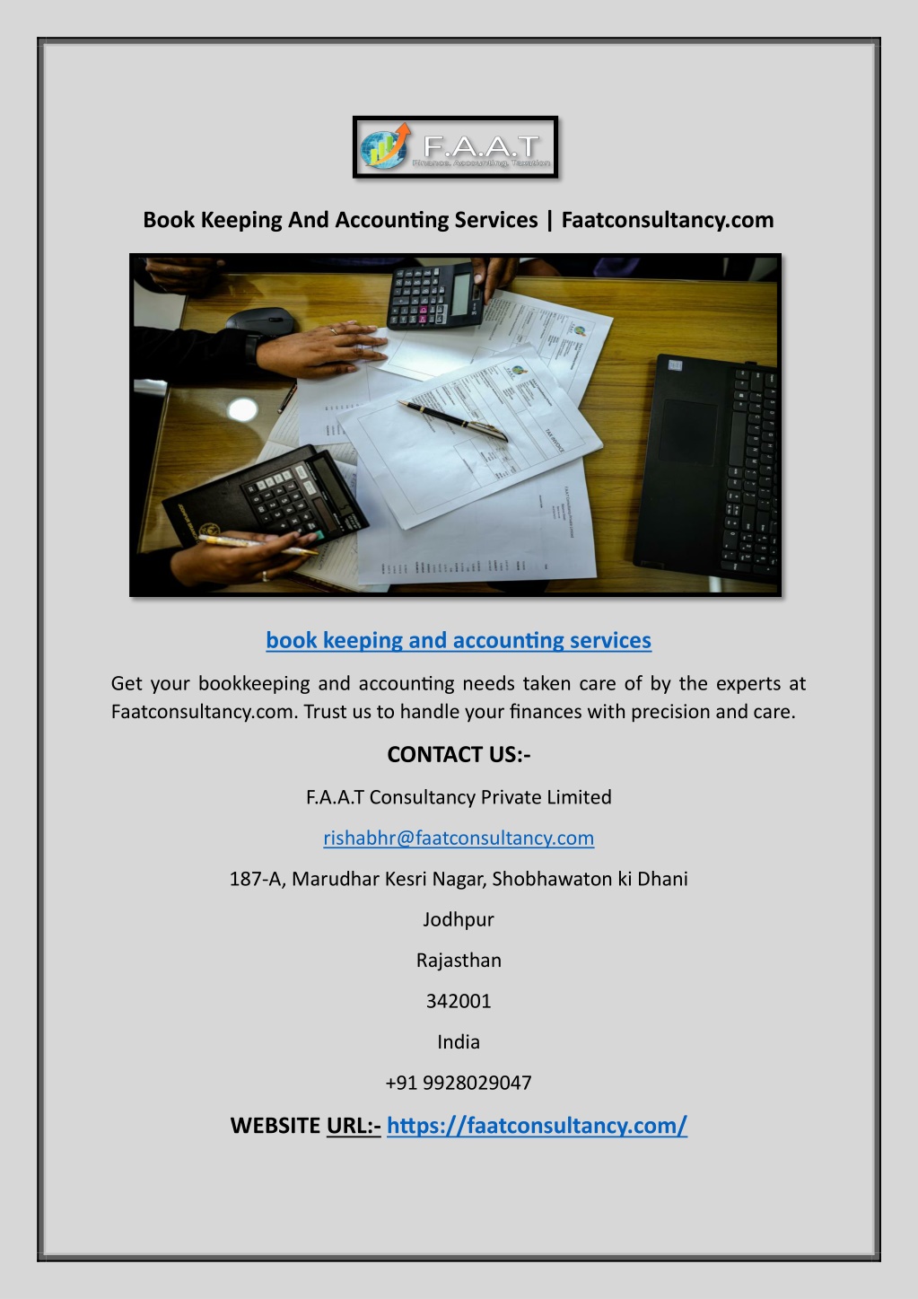 book keeping and accounting services l.w