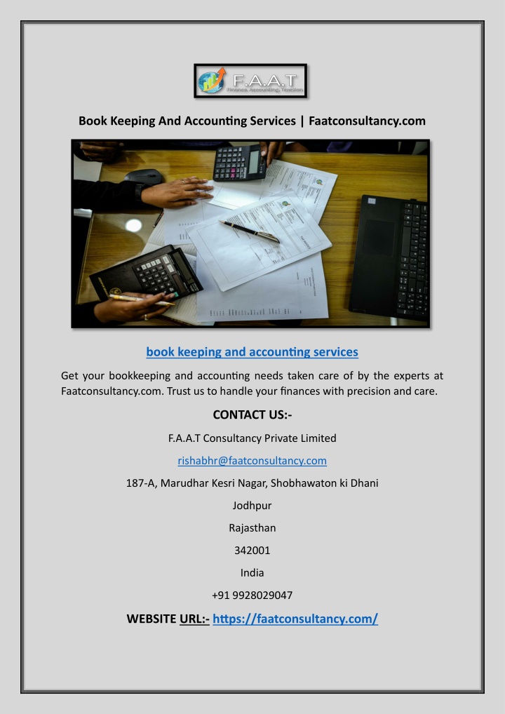 book keeping and accounting services n.w