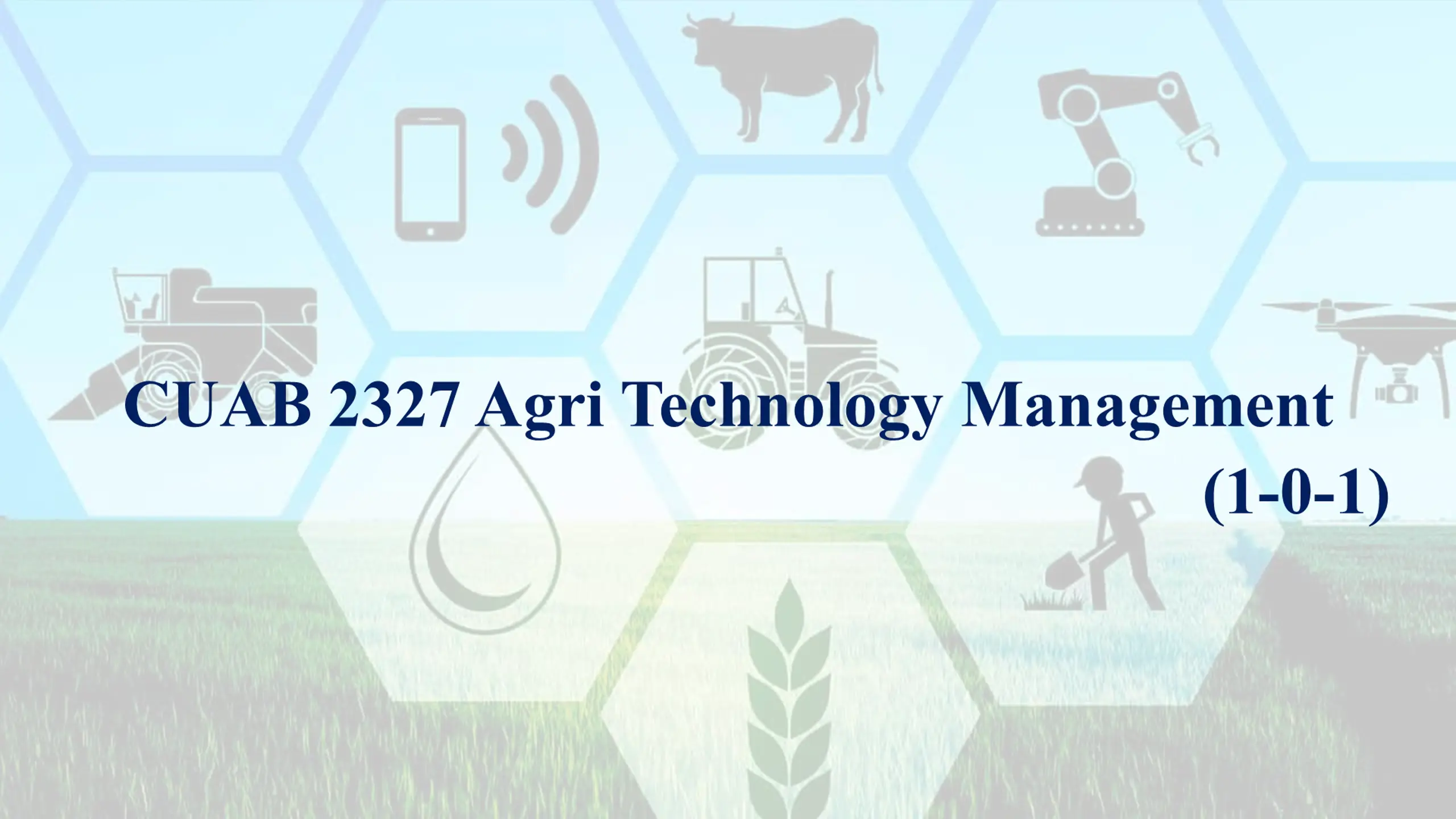 CUAB 2327 Agri Technology Management