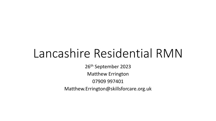 Workforce Development Strategies in Lancashire and Cumbria Healthcare Sector