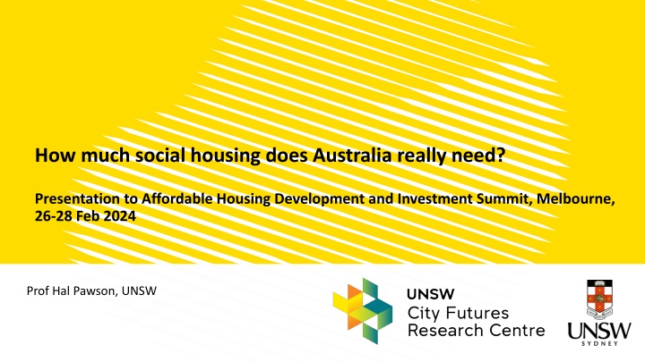 Addressing Australia's Social Housing Needs: Insights from Prof. Hal Pawson