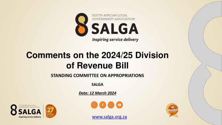 Deciphering SALGA's Stance on the 2024/25 Division of Revenue Bill