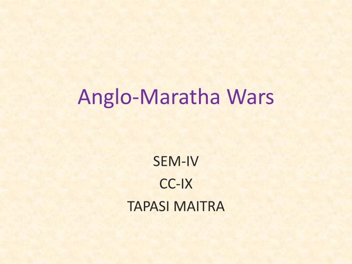 Anglo-Maratha Wars: A Historical Overview