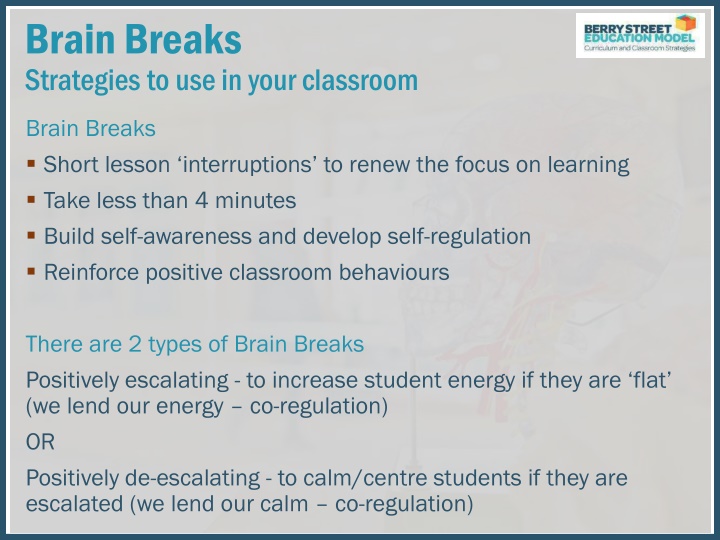 Engage Your Classroom with Brain Break Strategies