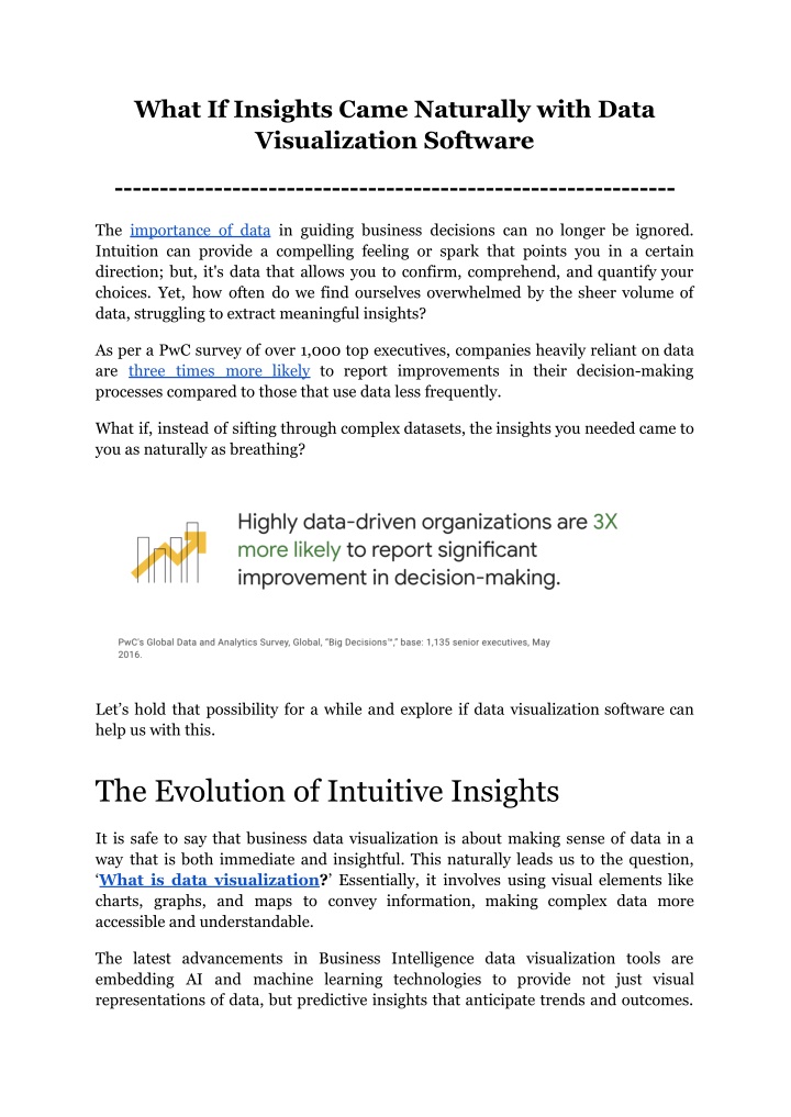 what if insights came naturally with data n.w