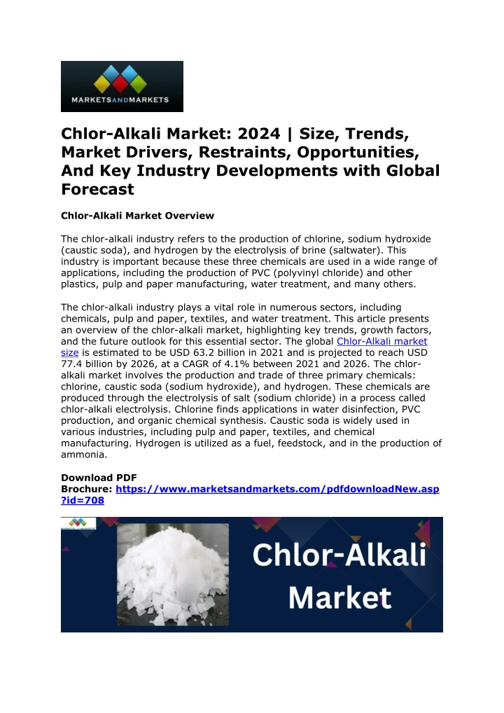 chlor alkali market 2024 size trends market n.w