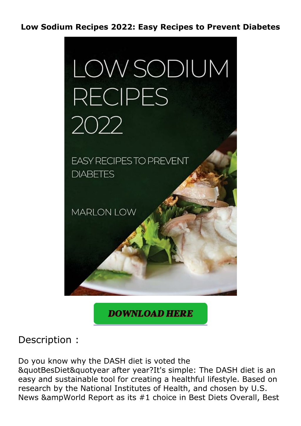 low sodium recipes 2022 easy recipes to prevent l.w