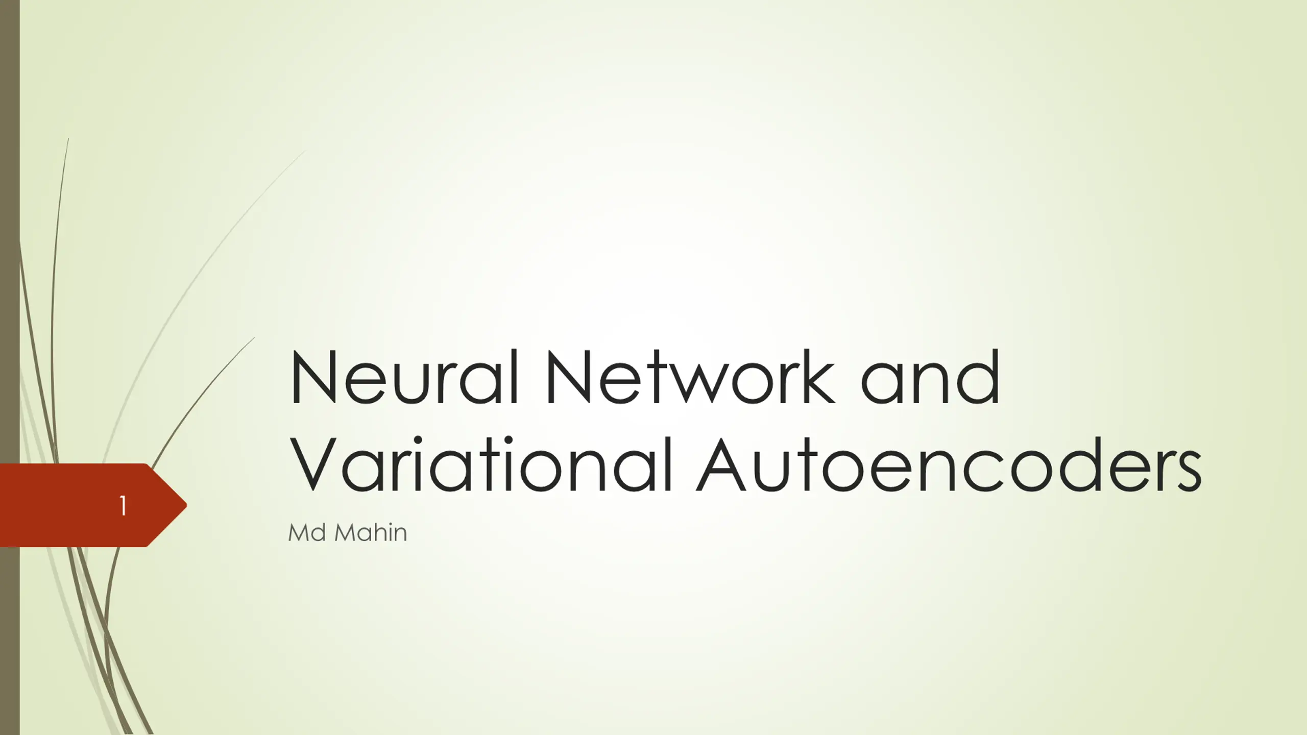 Neural Network and Variational Autoencoders