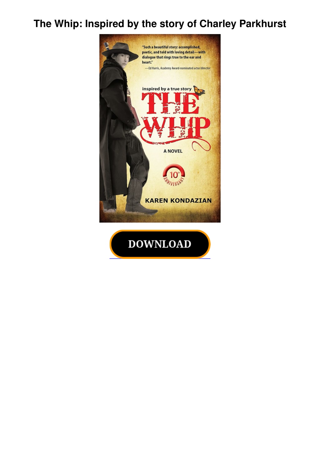 the whip inspired by the story of charley l.w