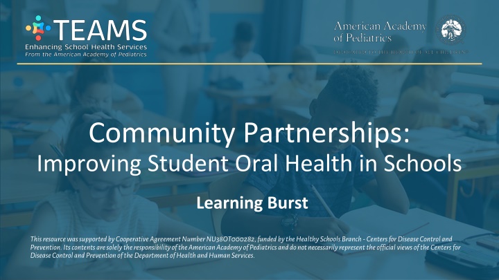 Addressing Oral Health Disparities in School Communities
