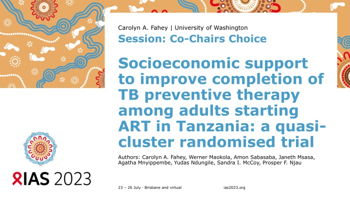 Enhancing Completion of TB Preventive Therapy with Financial Incentives