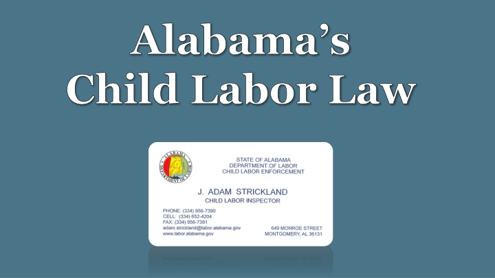 Alabama Child Labor Law Guidelines