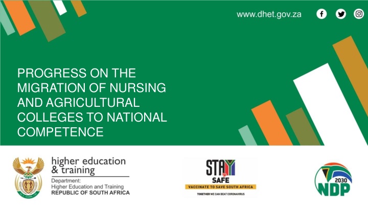 Progress on Migration of Nursing and Agricultural Colleges to National Competence