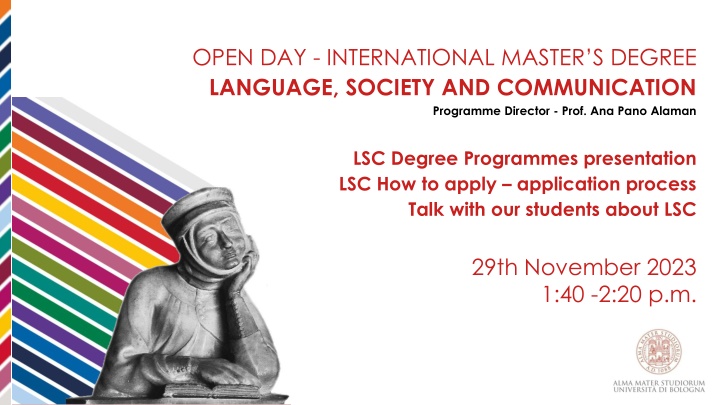 International Master's Degree in Language, Society, and Communication