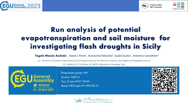 Investigating Flash Droughts in Sicily Using Evapotranspiration and Soil Moisture Analysis