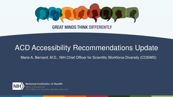 Update on ACD Accessibility Recommendations by NIH Chief Officer