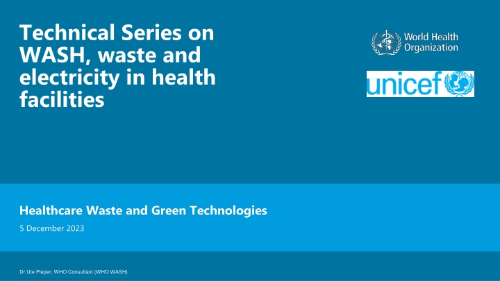 Sustainable Waste Management and Green Technologies in Healthcare Facilities
