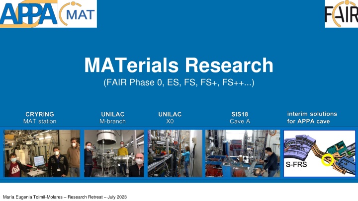 Cutting-Edge Swift Heavy Ion Materials Research Retreat