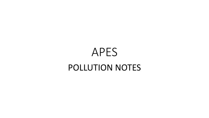 Pollution and its Impacts: A Comprehensive Overview
