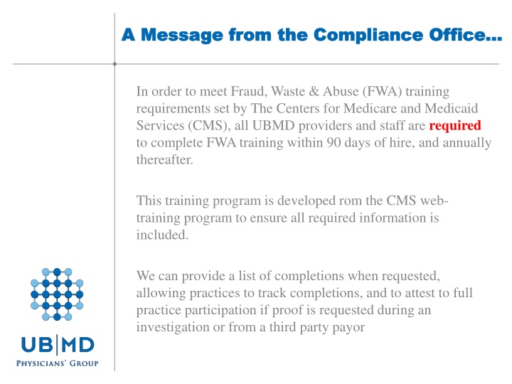 Fraud, Waste & Abuse (FWA) Training Requirements
